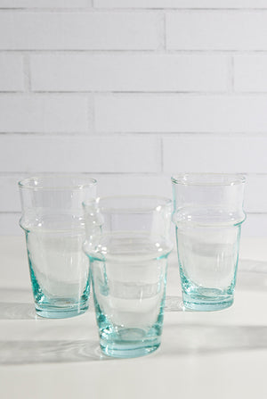 Set Of Moroccan  Beldi Glass Clear