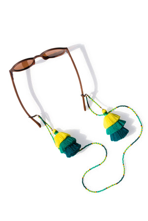 Sunglasses Chain Tassels Yellow