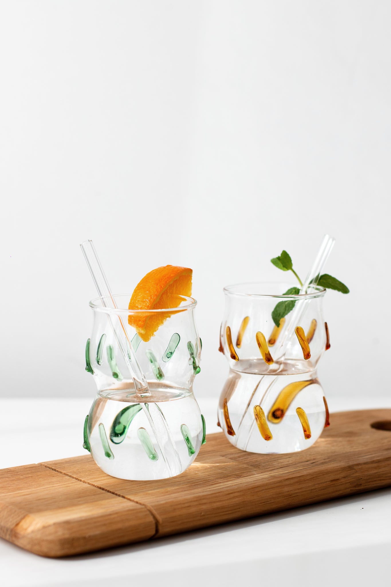 Borosilicate Glassware Amber Cactus Set