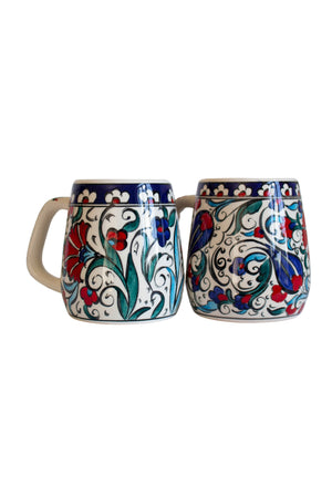 Set of 2 Hand-Painted Turkish Cup