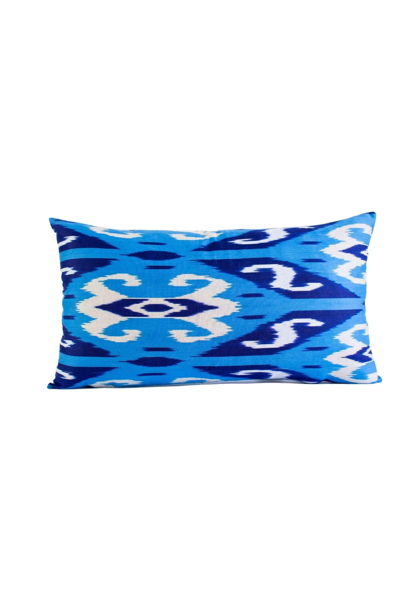 Ikat Pillows Blue Set of 2