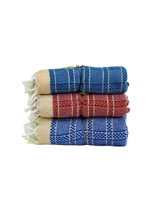 Organic Cotton Multipurpose Scarf & Travel Towels Indigo