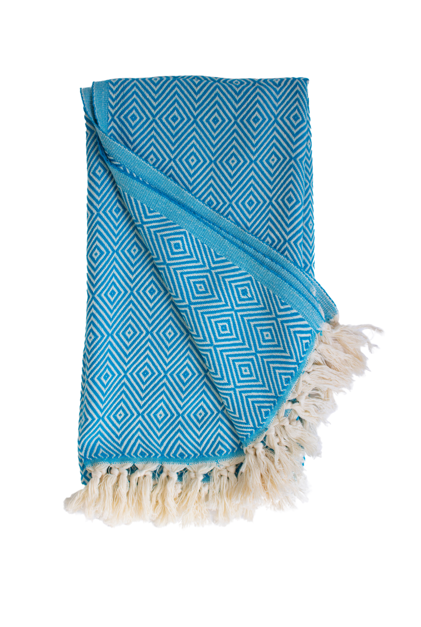 Multipurpose Diamond Scarf & Travel Towels Turquoise