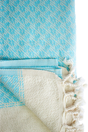 Multipurpose Stars Scarf & Travel Towels Blue