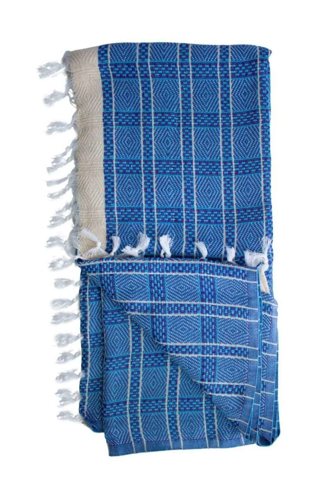Organic Cotton Multipurpose Scarf & Travel Towels Blue
