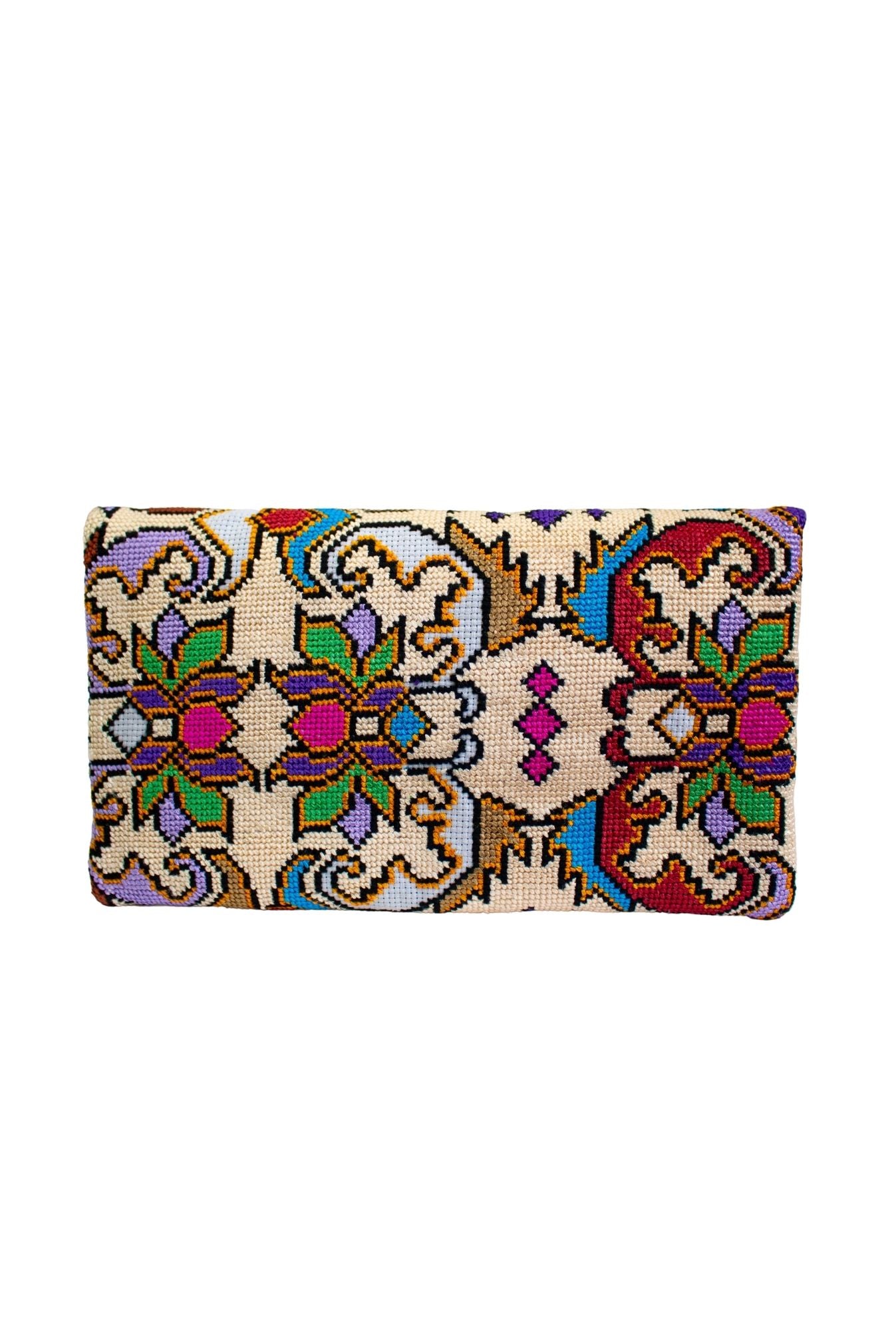 Lakai Embroidery Clutch Ottoman Floral