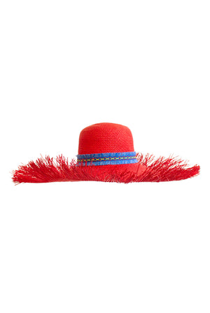 Catalina Red Fringe Hat