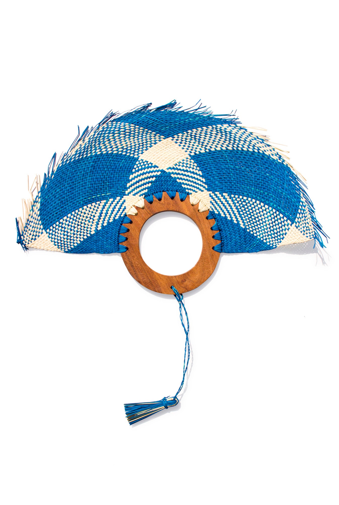 Mexican Palm Fan Blue