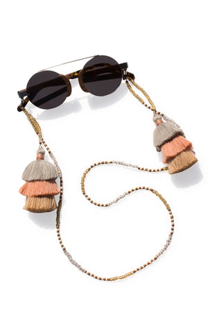 Sunglasses Chain Tassels Blush