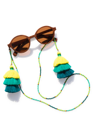 Sunglasses Chain Tassels Yellow