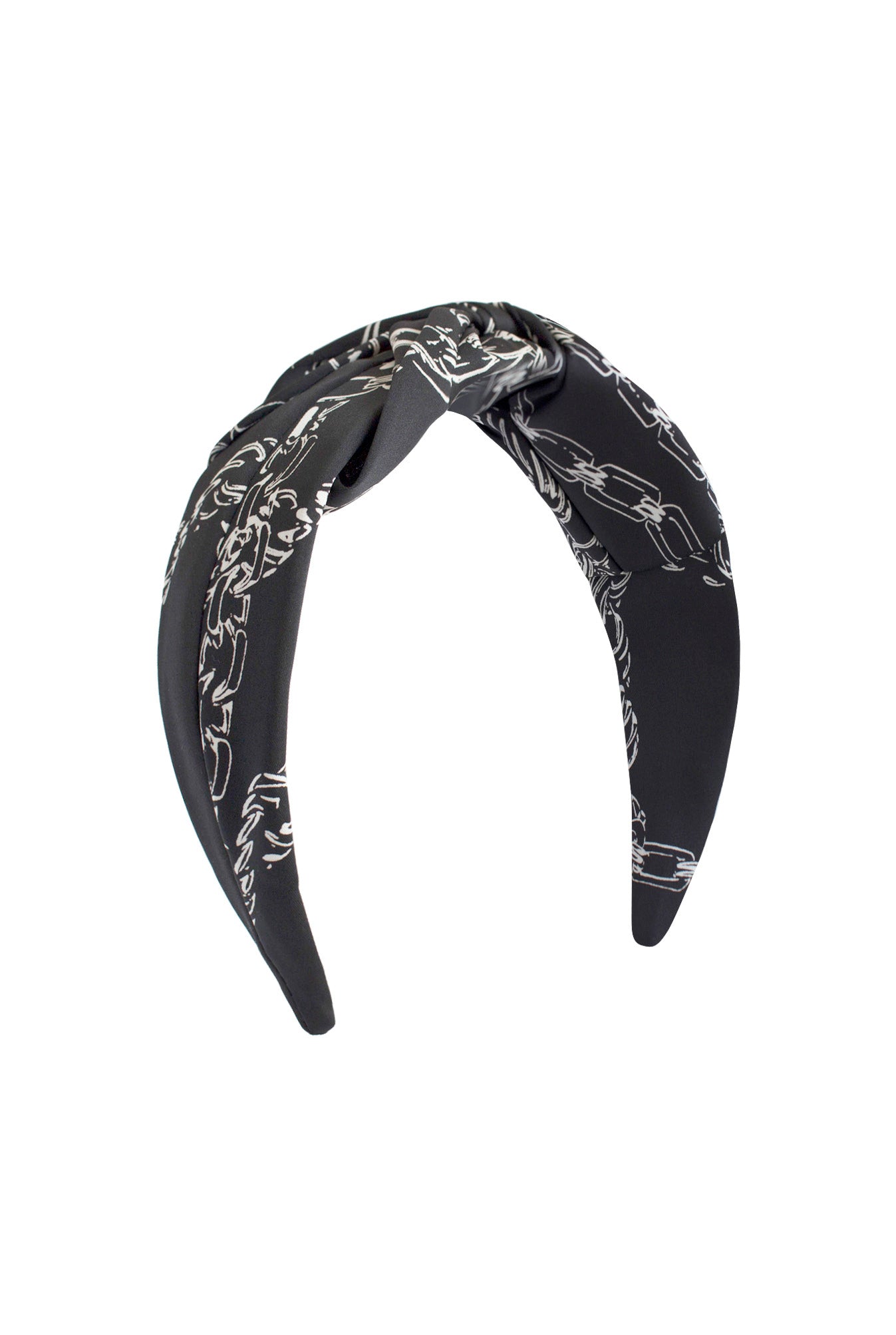 Chain Links Headband Black