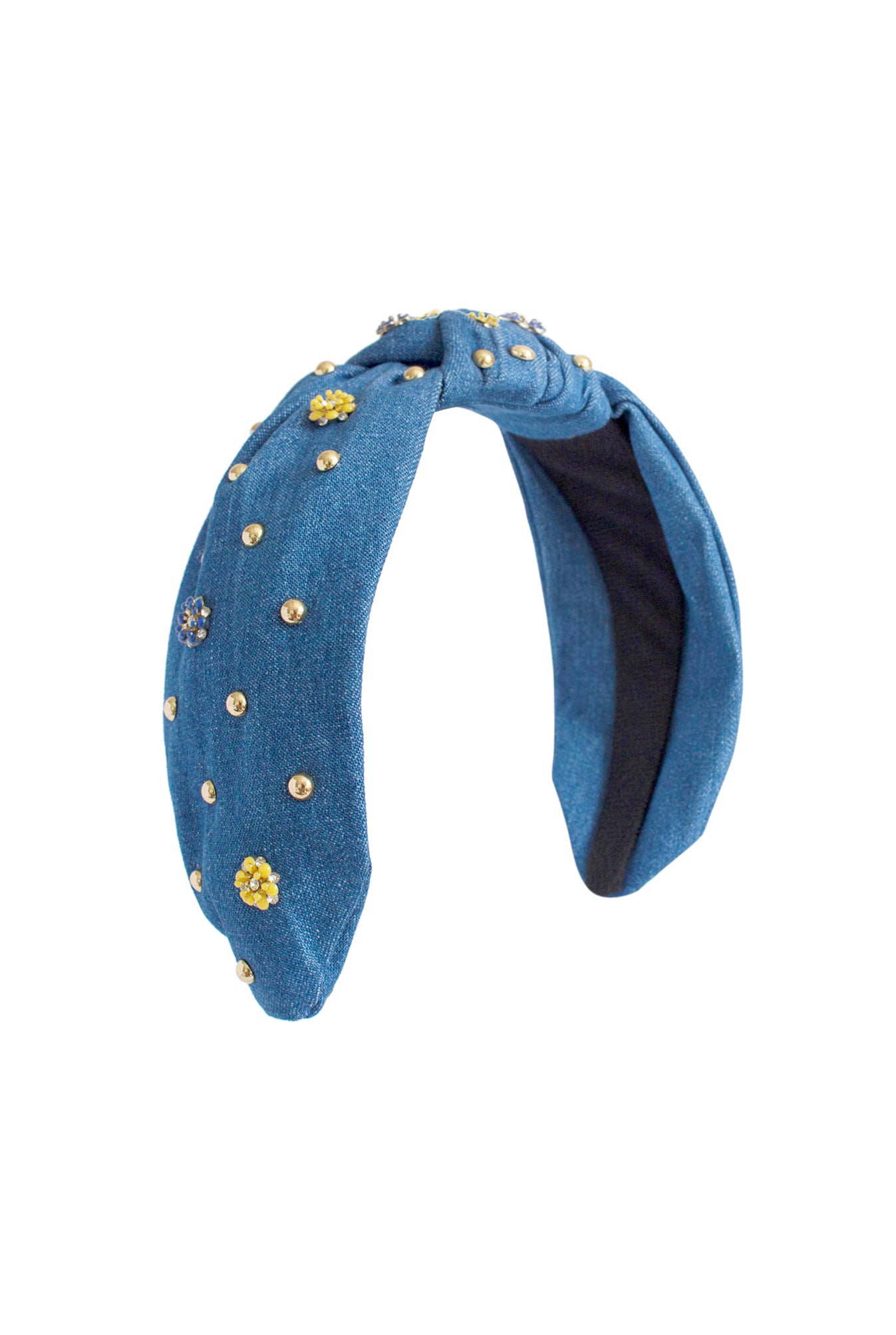 Garden Denim Headband Blue