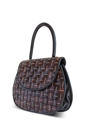 Vintage Checkered Leather Bag