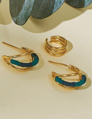 Pola Becté: Candongas+Earcuff+Ring (3 pieces)