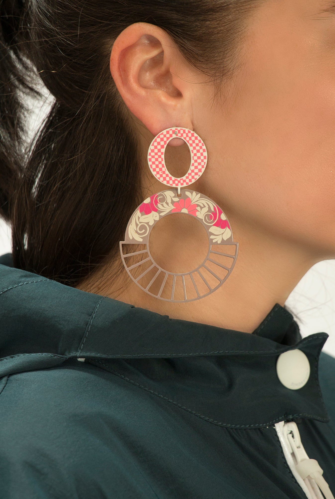 Pink Boca De Volcan Earrings