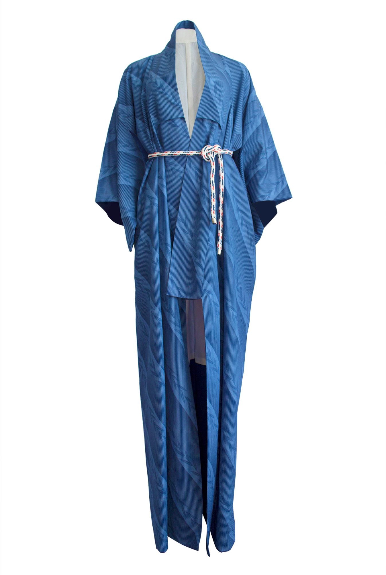 Blue Bamboo Vintage Kimono