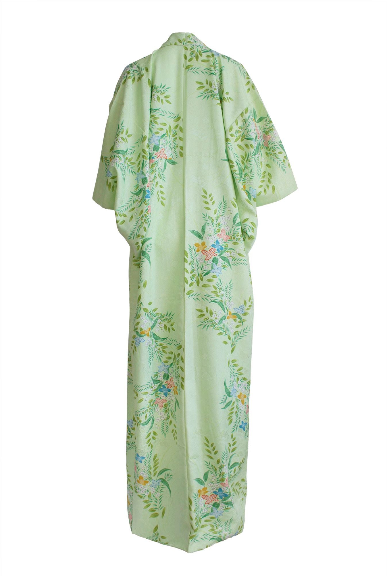 Green Floral Vintage Kimono