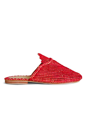 Red Raffia Shoes