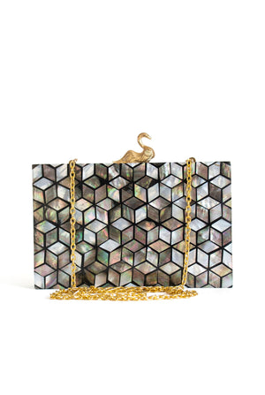Mother of Pearl Bag with Swan Lock
