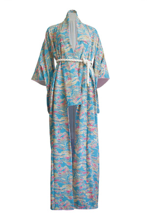 Teal Town Vintage Kimono